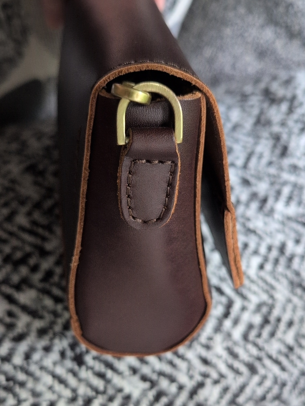 Portland Leather Grizzly Mini Metro Crossbody Bag NWOT - Picture 4 of 13